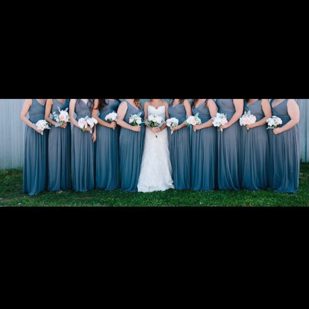 Grey bridesmaids dress